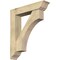Ekena Millwork Westlake Traditional Rough Sawn Bracket w/ Offset Brace, Douglas Fir, 8"W x 38"D x 44"H BKT0806X38X44WTL01RDF - alternate 1